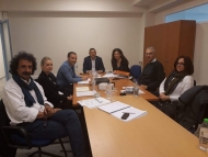 Συνάντηση εργασίας στο γραφείο του Θ. Βασιλόπουλου για τα έργα εδαφικής συνεργασίας INCUBA και BALKANET