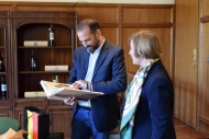 Συνάντηση του Περιφερειάρχη, Ν. Φαρμάκη με την Πρέσβη του Βελγίου, κ. Françoise Gustin
