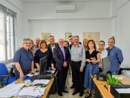 Επίσκεψη του Αντιπεριφερειάρχη Π. Σακελλαρόπουλου στα γραφεία της Διεύθυνσης Δημόσιας Υγείας