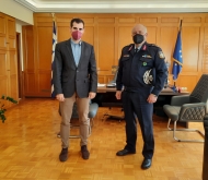 Συνάντηση Αντιπεριφερειάρχη Π.Ε. Ηλείας Β. Γιαννόπουλου, με νέο Διευθυντή Αστυνομίας Ηλείας