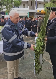 Ο Αντιπεριφερειάρχης Αχαΐας, Φωκίων Ζαΐμης τίμησε τη μνήμη των πεσόντων Πυροσβεστών