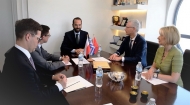 Συνάντηση του Περιφερειάρχη Δυτικής Ελλάδας, Νεκτάριου Φαρμάκη με τους Πρέσβεις της Ελβετίας και της Πολωνίας