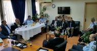 Συνάντηση του Γρηγόρη Αλεξόπουλου με το Γ.Γ. Συντονισμού του Υπουργείου Εσωτερικών στην Αστυνομική Διεύθυνση Αχαΐας μετά την επιχείρηση εκκένωσης