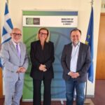 Συνάντηση των Αντιπεριφερειαρχών Σ. Μπλέτσα και Π. Σακελλαρόπουλου με την Υφυπουργό Περιβάλλοντος και Ενέργειας για τον χωροταξικό σχεδιασμό στην Περιφέρεια Δυτικής Ελλάδα
